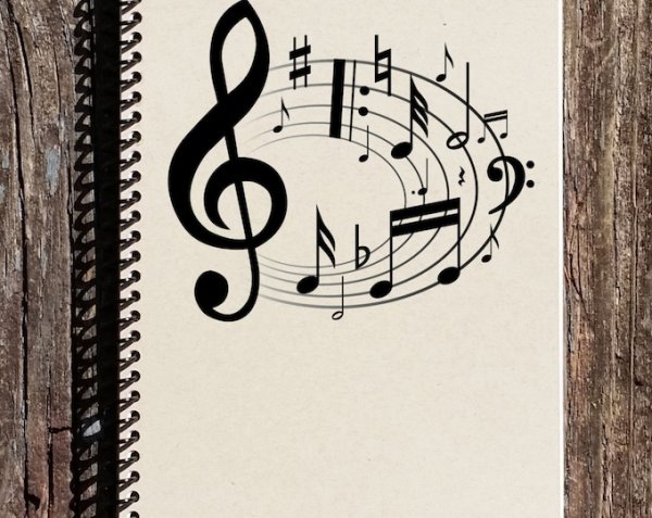 Нотки рисунок