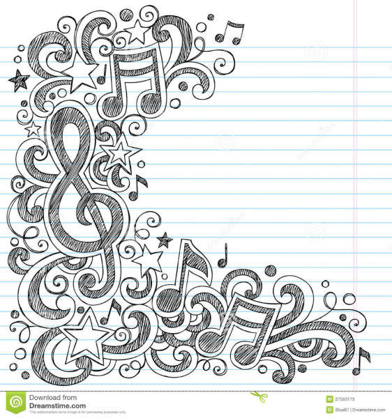 Музыкальная раскраска Ноты