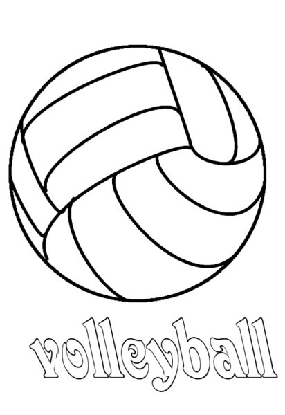 Волейбольный мяч раскраска