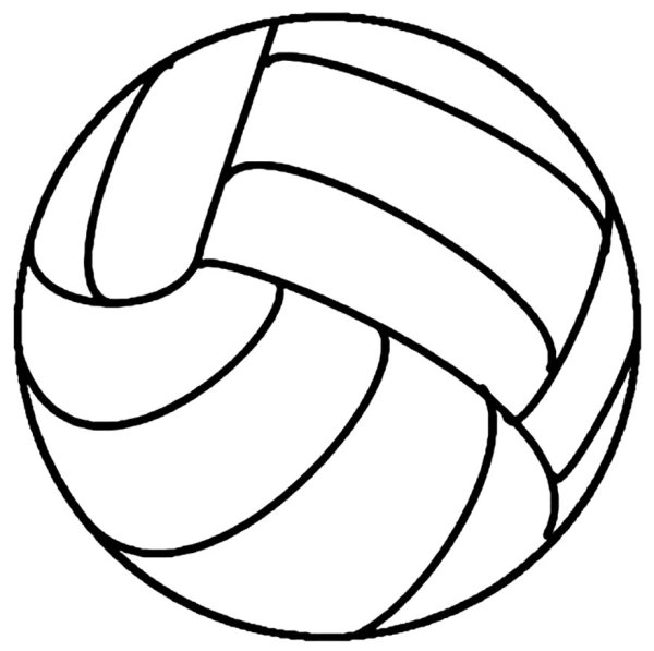 Волейбольный мяч контур