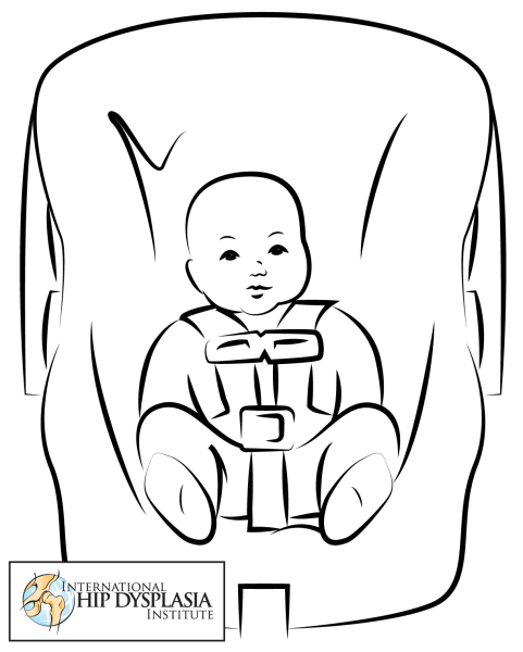 Раскраски для детей детское автокресло