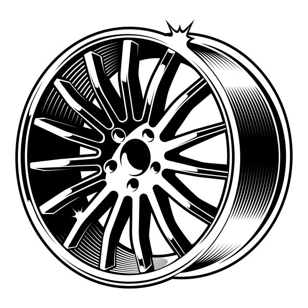 Автомобильный диск вектор