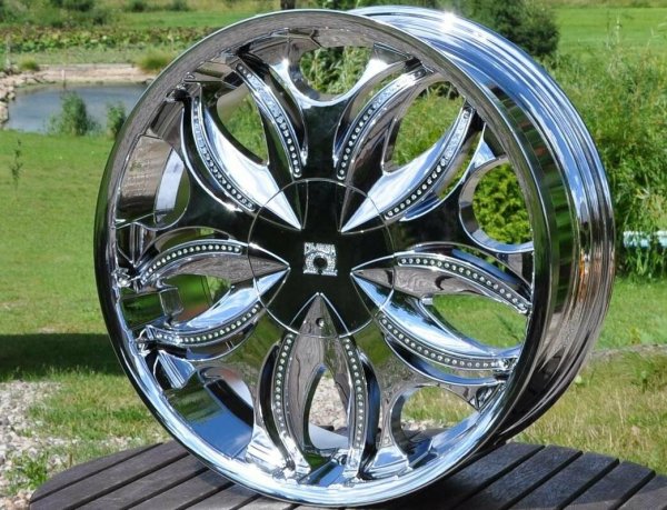 Литой хромированный колесный диск Alucenter 1286 Chrome