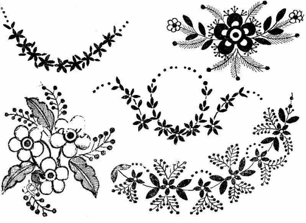 Вышивка гладью на одежде схемы