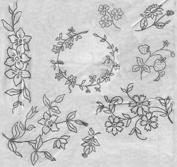 Шов рококо вышивка