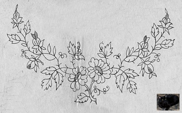 Несложная вышивка цветов