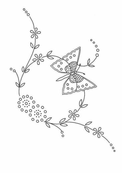 Орнамент для вышивки гладью