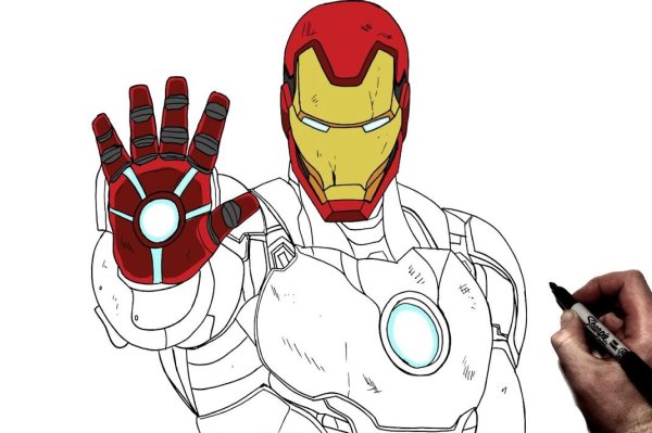 Iron man draw