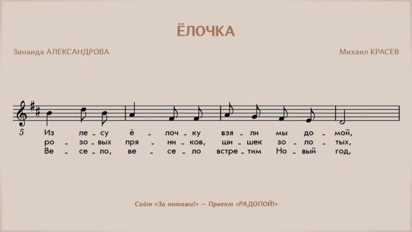 Маленькая елочка на фортепиано