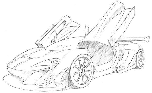 Разукрашка Форд Мустанг