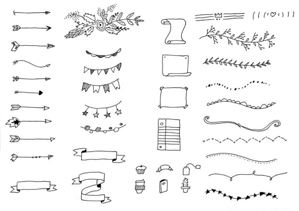 Рисунки в тетради