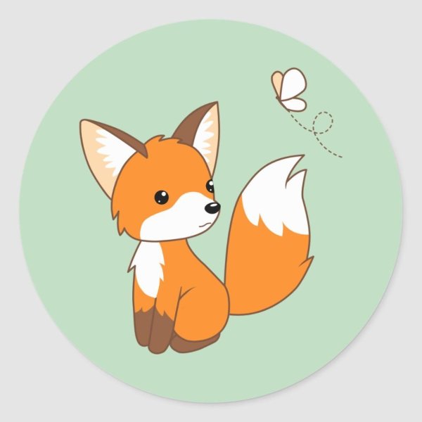 Милые мультяшные лисята