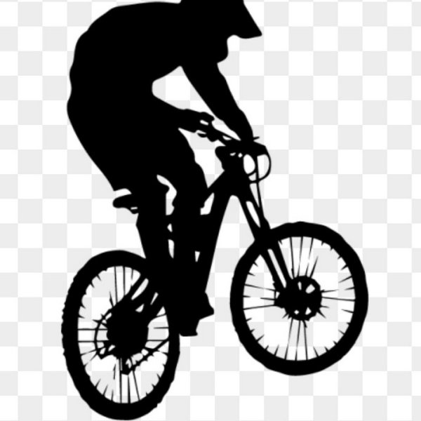 Велосипедист трафарет