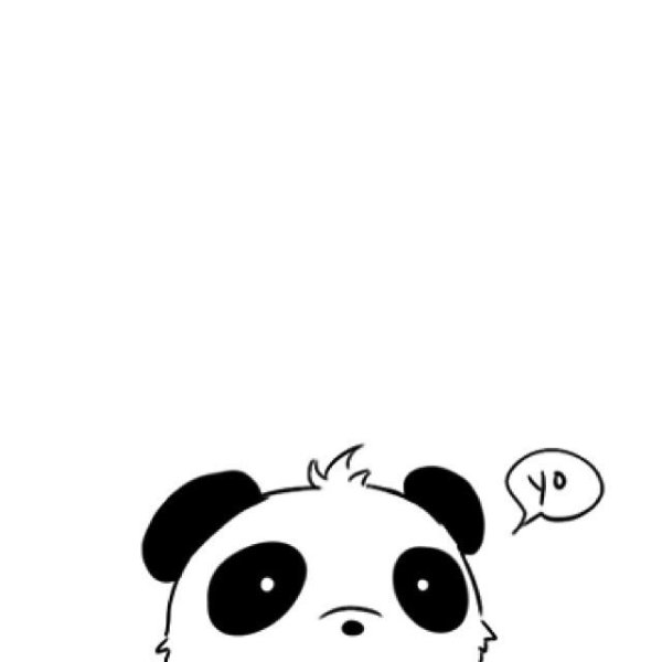 Рисунок спящей панды