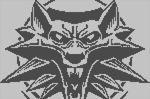 Ведьмак вышивка крестом