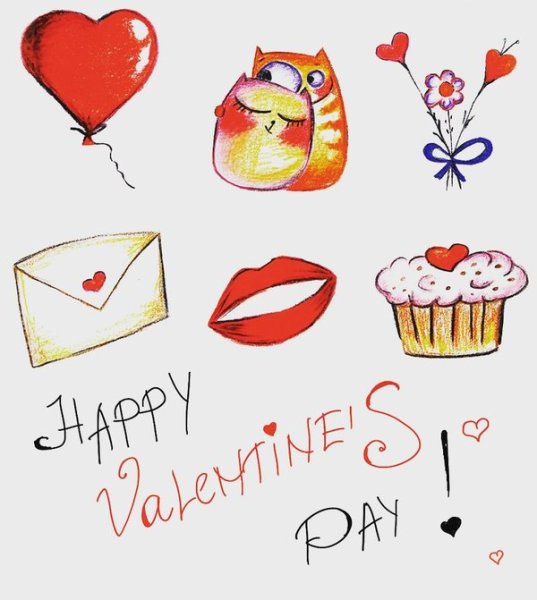 Надписи на валентинках