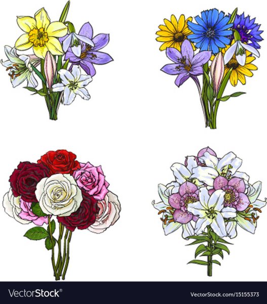 Нарисовать букет