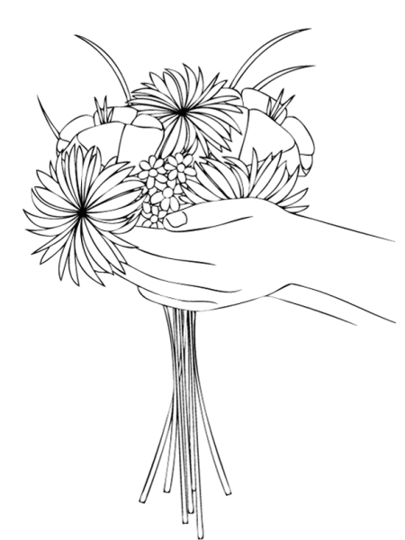 Букет цветов эскиз