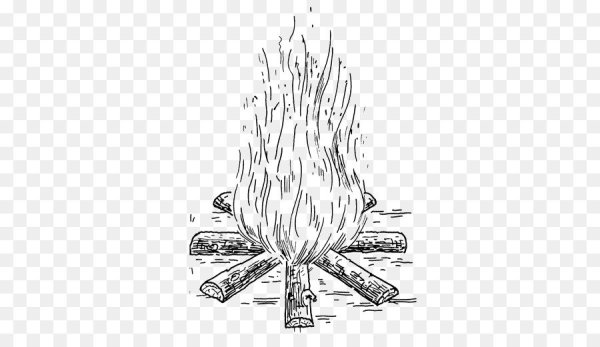 Костер схематично