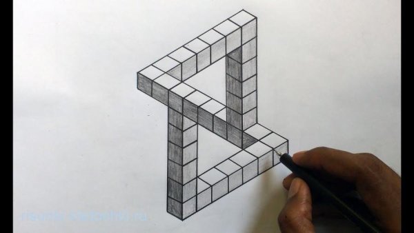 Рисунки по клеточкам 3д красивые