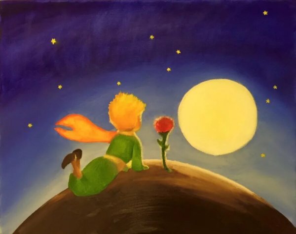 Маленький принц карандашом