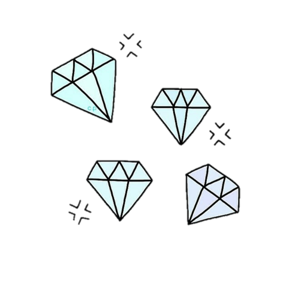 Алмаз рисунок легкий