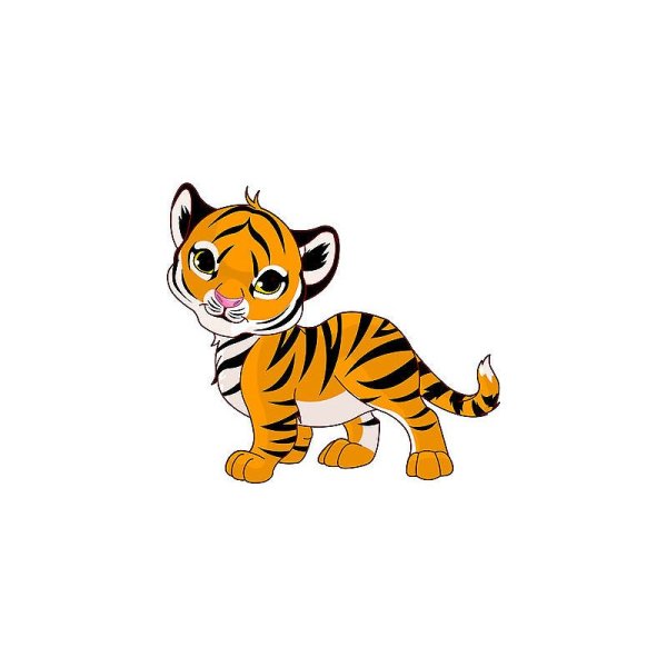 Тигренок рисунок для детей