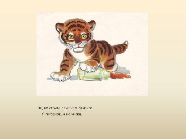 С Я Маршак детки в клетке Тигренок