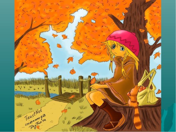 Иллюстрация на тему осень