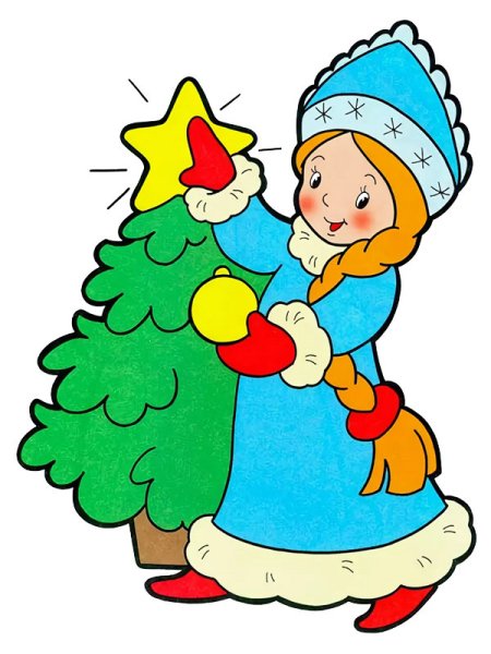 Маленькая Снегурочка рисунок