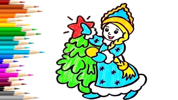 Картинка Снегурочки для детей