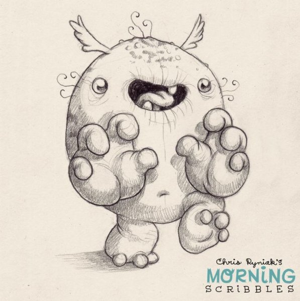 Маленький монстр рисунок