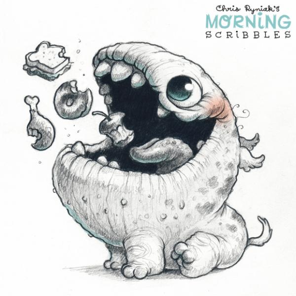 Милые монстрики рисунки morning