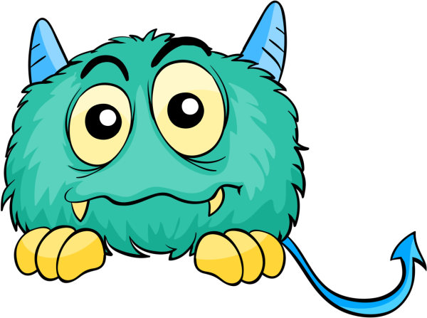 Мультяшный монстрик