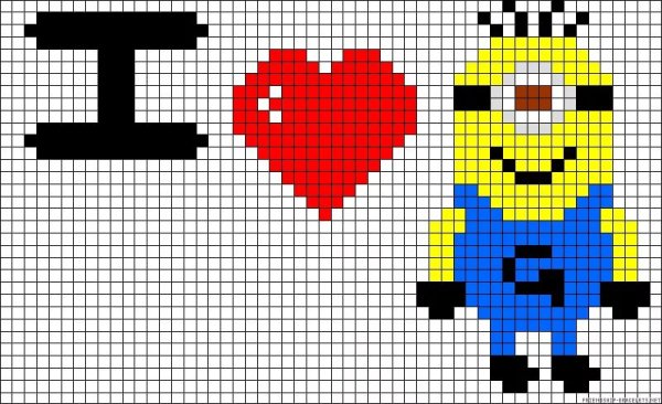 Рисование по квадратикам для детей