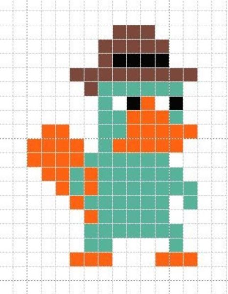 Рисунки по клеточкам маленькие для мальчиков