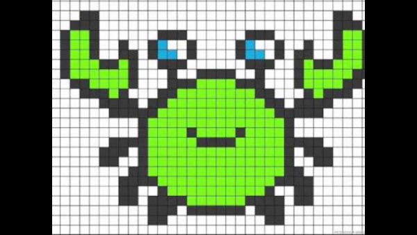 Рисунки по клеткам прикольные