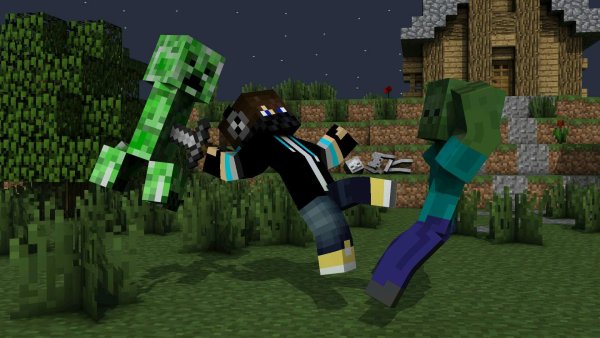 Майнкрафт бой