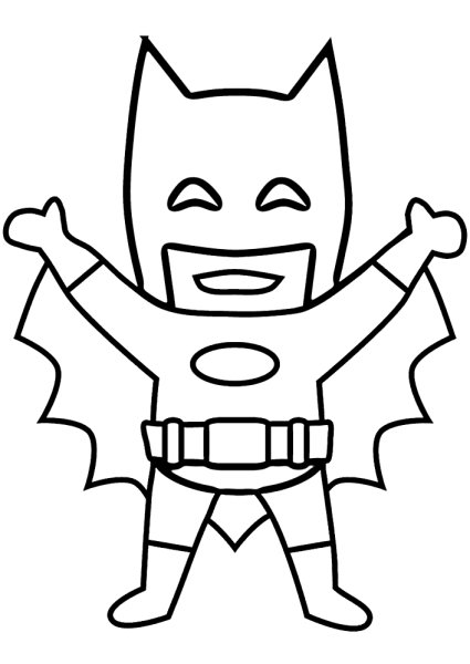 Маленькие Супергерои раскраска