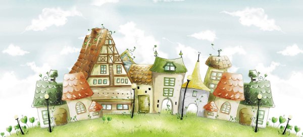 Обои детский городок