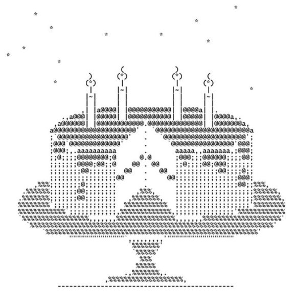 Тортик из символов и знаков