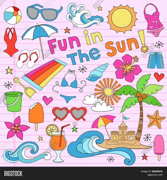 Летние Стикеры