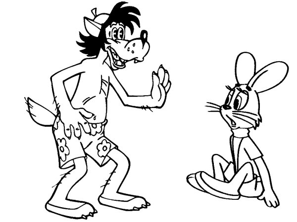 Волк из ну погоди разукрашка