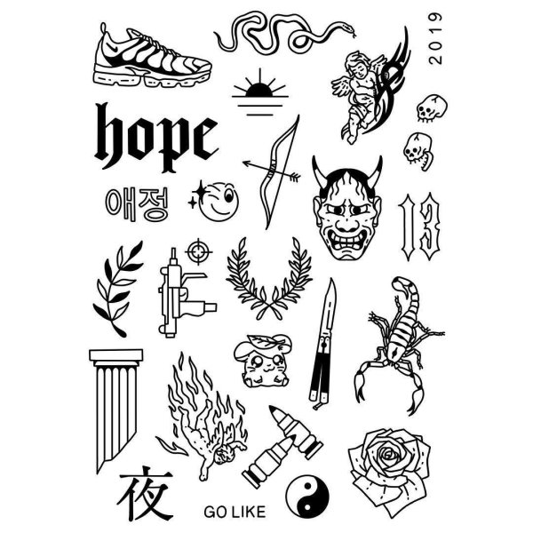 Эскизы маленьких татуировок