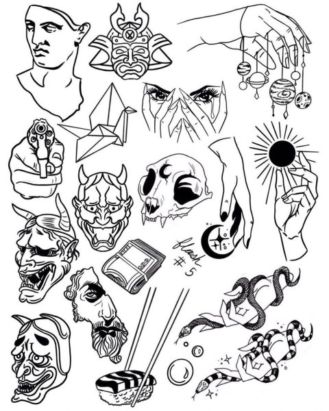 Маленькие тату