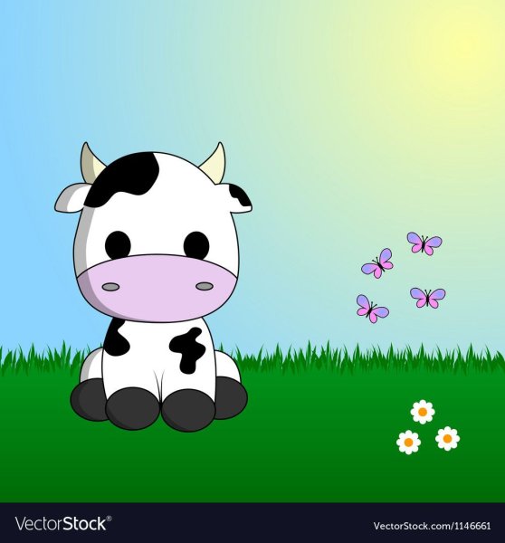 Миленькие мультяшные коровки