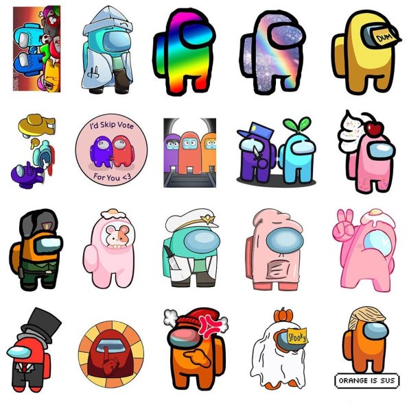 Стикеры амонг АС