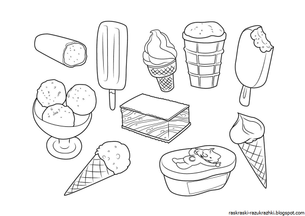 Продукты фрукты раскраска для детей