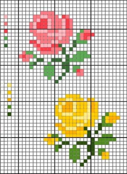 Схемы для вывязывания рисунков