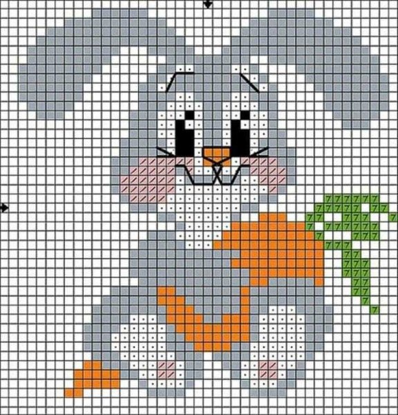 Вышивка крестиком легкие кот